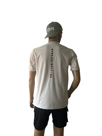 White SA Flex Fit Tee