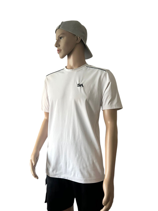 White SA Flex Fit Tee